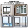 20 Pcs Window Drainage Covers, Windows Vent Cover, ABS Plastic