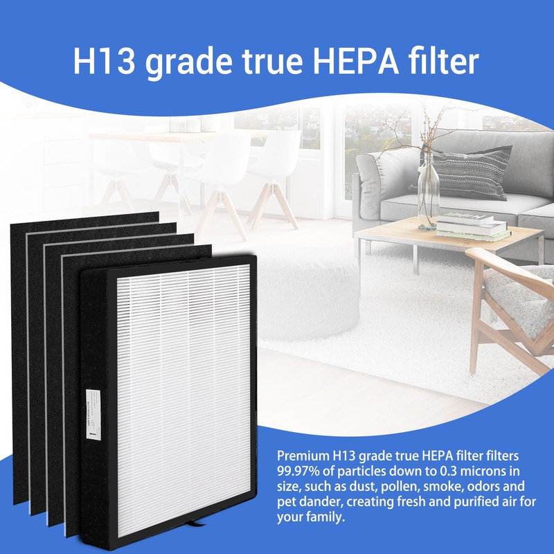 Breshair LP350 True HEPA Replacement Filter for LivePure Aspen Series