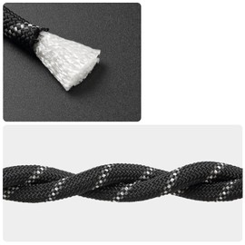 NorthPada Boat Marine Rope for Boating, Fishing, Rafting, Camping, Hiking, Hunting, Mooring, Swimming, Anchor, Docking, Rescue, Knot Practice, Nylon/Polyester, 10 mm x 5 Metres, Black