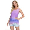 Tie Dye Tank Top Women Tie Front Tops Twist Knot