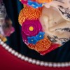 Dia De Los Muertos Floral Skull Scented Candle for Day