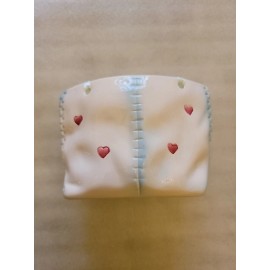 Blue Vintage Baby Rocking Horse Vase Planter. Baby Room. 3"x4"x6"     YB13