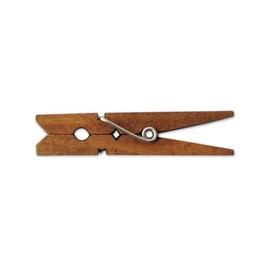 LWR CRAFTS Wooden Small Clothespins 1-7/8" 4.8cm 50 Pieces Per Pack (Jacobean)