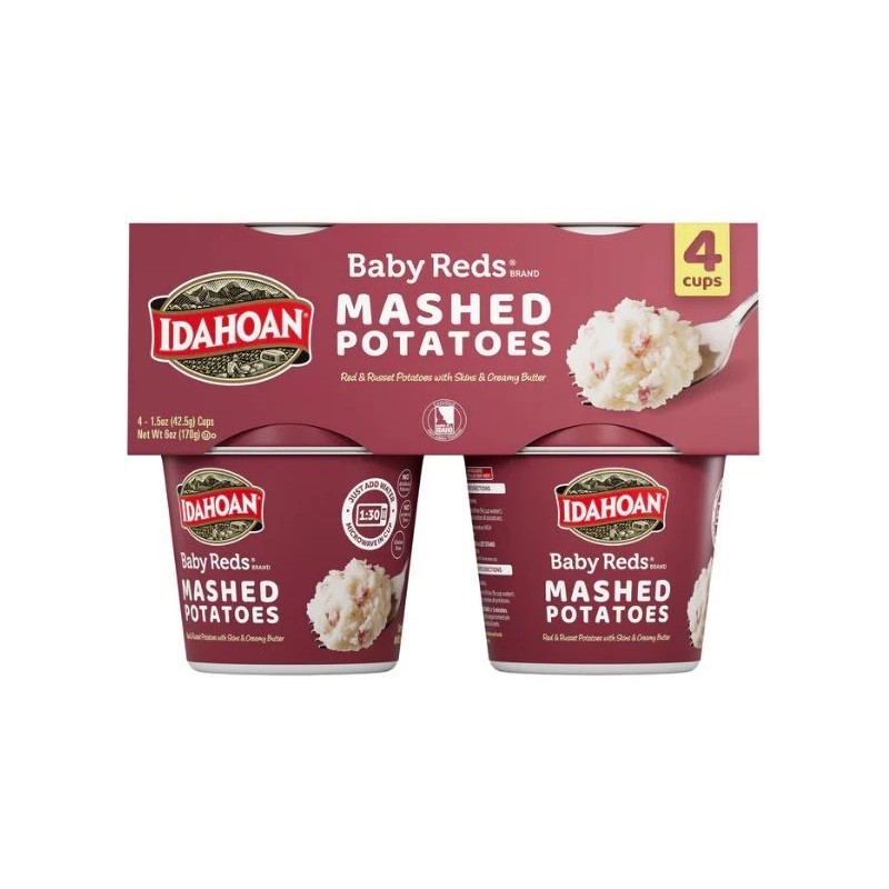 Idahoan Baby Reds Instant Mashed Potatoes Single Serve 2 Bx