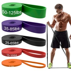 Pull Up Bands, Resistance Bands, Pull Up Assistance Bands Set for Men & Women, Exercise Workout Bands for Working Out, Body Stretching, Physical Therapy, Muscle Training - Colorful (8, Colorful)