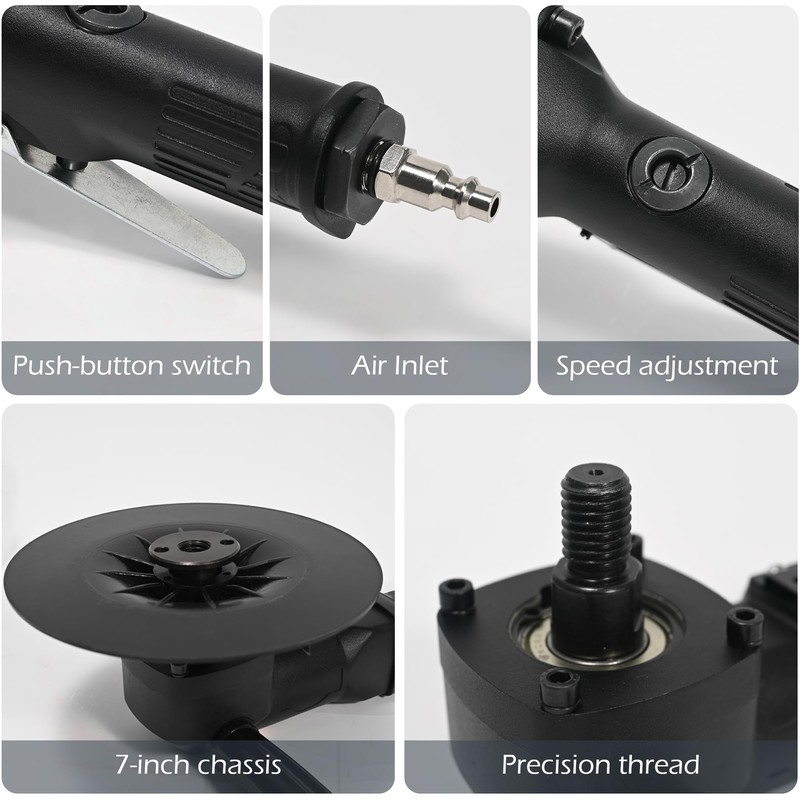 7 inch Air Sander, Heavy Duty Wet Sander, WQV Pneumatic