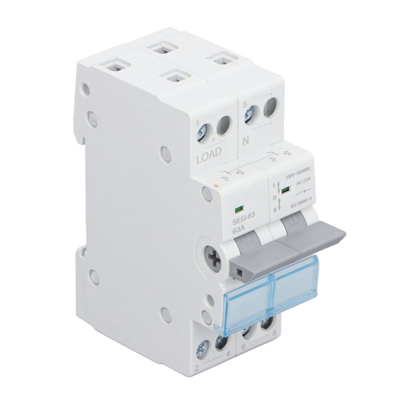 DC Isolator Switch 230V 63A 2P Dual Power Disconnect Switch