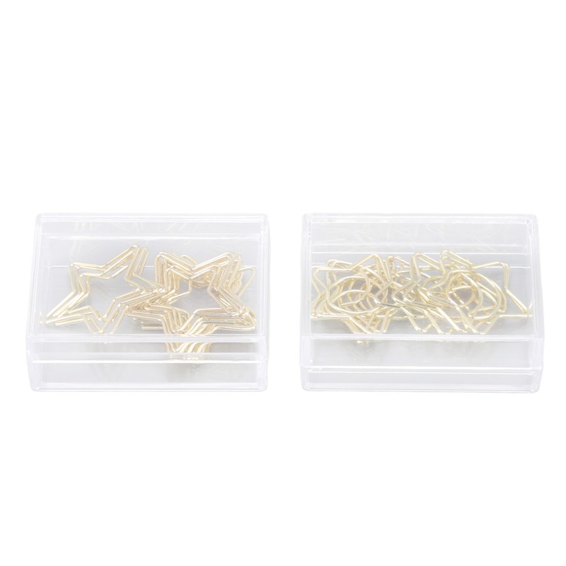 100 Pcs Paper Clips Portable Small Anti Slip Cute Star