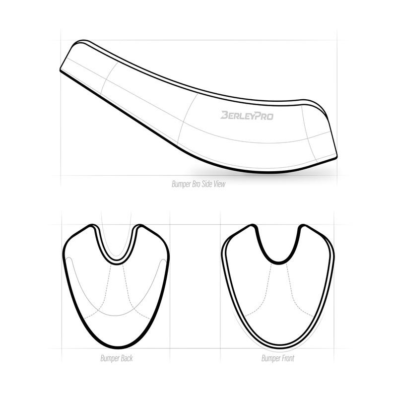 BerleyPro Bumper Bro Kayak Accessory Hull Keel Guard for Hull