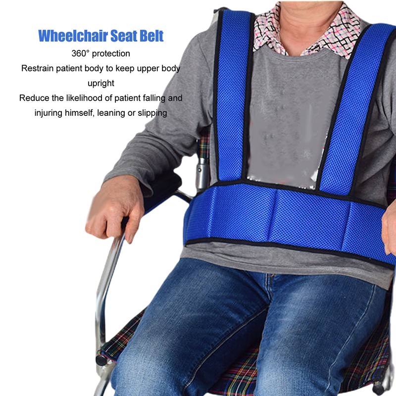 Wheelchair Seat Belt Safety Protection Cushion Slider Restraints Strap Non