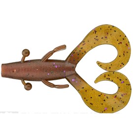 Yamamoto 136-07-926 Cowboy Creature Bait, 4"", 7pk, Dark Green (one Size)