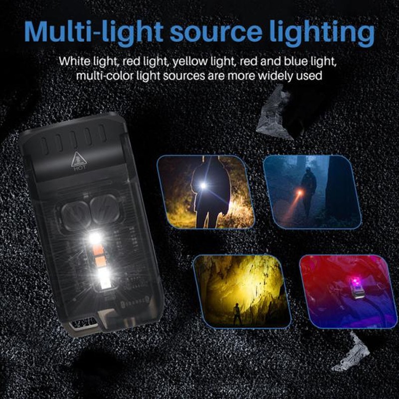 Small Powerful EDC Flashlight Bright 1200LM USB C Rechargeable IP67