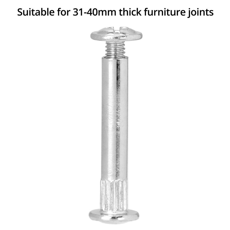 QWORK® 150pcs Cabinet Joining Screws Furniture Joining Screws Bolts Connecting