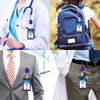 Badge Holder, Retractable Badge Reel with Carabiner Belt Clip and
