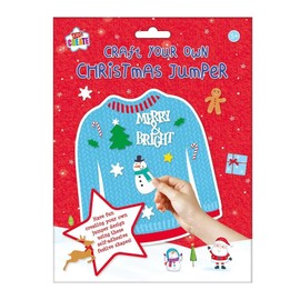 DESIGN GROUP Kids Create Children's Craft Your Own Christmas Jumper Merry & Bright Upcycle