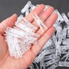 KIMOBER 1.37Inch Transparent Plastic Clear Clips,Craft Clothespins Binder Clips Peg