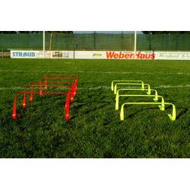 Netsportique Flexible Hurdle Set of 5 - Red or Yellow - Choice of Colours (Set of 5 Yellow)