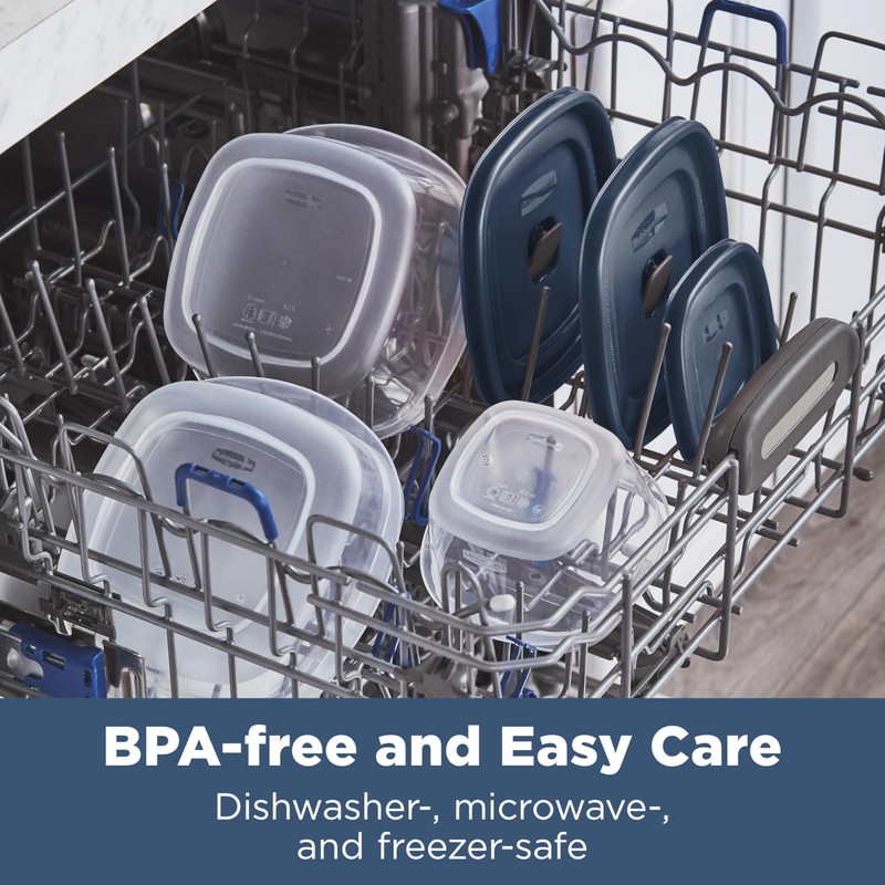 Rubbermaid Easy Find Lids® Food Storage Containers with Vented Lids,