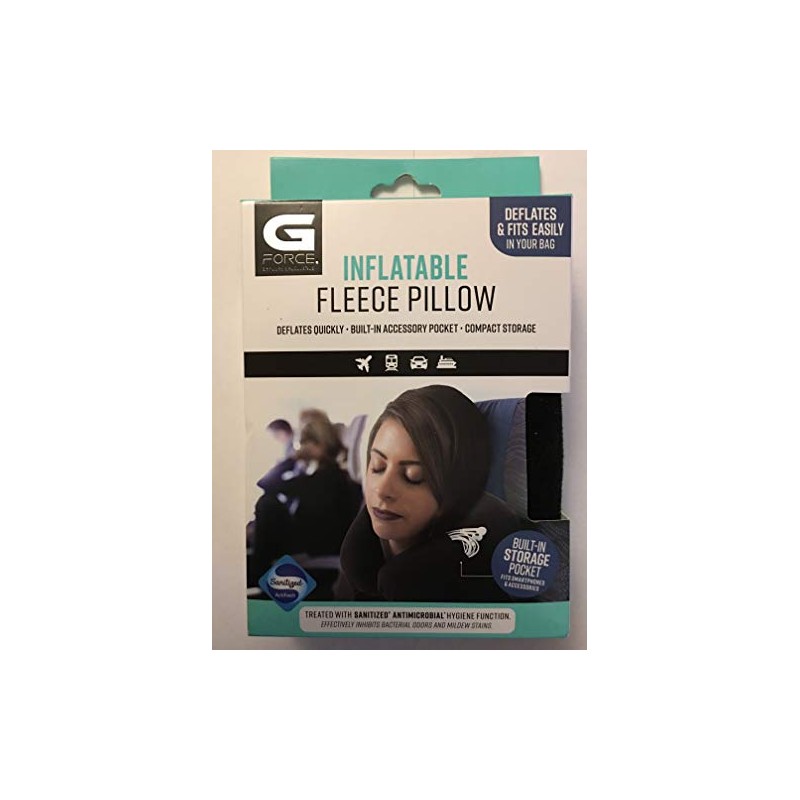 G FORCE Inflatable Fleece Pillow (BLK)