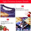 ALISISTER Ugly Christmas Jumper 3D Printed Christmas Jumper Long Sleeve