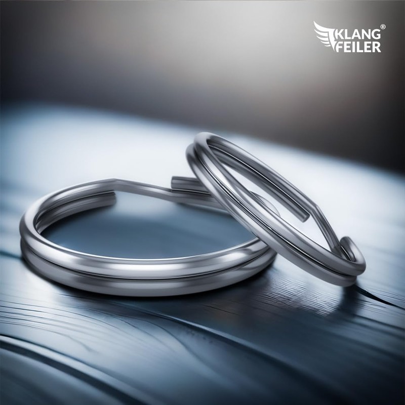 Klangfeiler® Split Rings For Key Rings, 25 mm Diameter, Pack