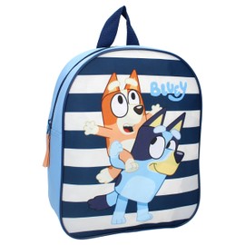 Vadobag BLUEY and BINGO Jump Into Fun Backpack with Puppy, Backpack for Children, School, Nursery - Colour Blue and Light Blue - Dimensions 29 x 22 x 9 cm, Blue, Sky Blue, One Size, Blue, Sky Blue