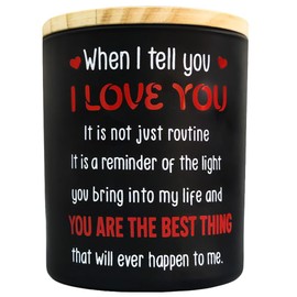 Anniversary Wedding Gifts for Men, Women, Boyfriend, Girlfriend, Husband, Wife, Valentine's Day, Birthday, When I Tell You I Love You Candle, Christmas Couple Gifts for Him, Her, Scented Candle 10oz