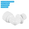 PATIKIL 3/8 Inch 3 Pack Connector Fitting Angle 1/4NPT Male