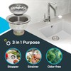 EZ-FLO Double Cup Kitchen Sink Strainer Drain Assembly, 3-1/2 to
