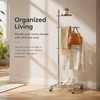 LOFIR Pool Outdoor Towel Rack, Heavy Duty Standing Towel Rack