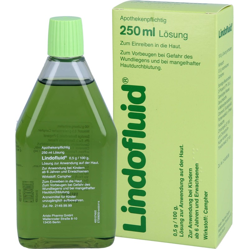 Lindofluid® Lösung bei Gefahr des Wundliegens sowie mangelhafter Hautdurchblutung, 250