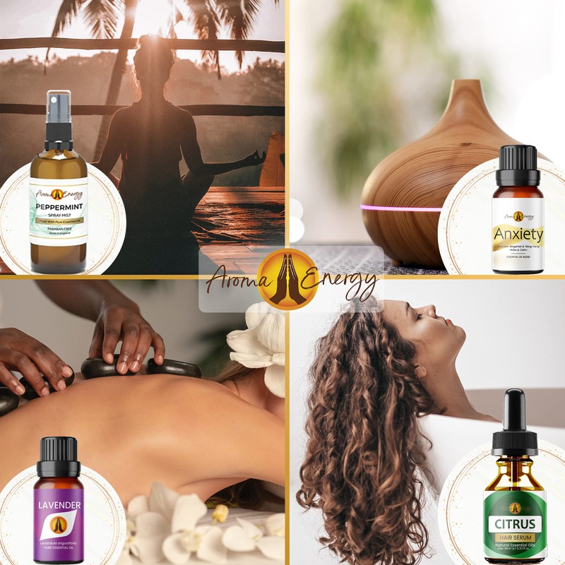 Anxiety Essential Oil Roller Ball, 10ml | Lavender, Bergamot &