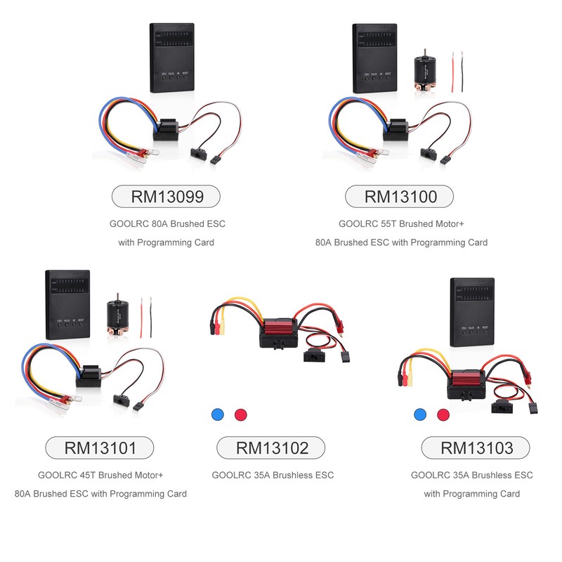 GOOLRC 35A Brushless ESC Electric Speed Controller for 1/16 1/18