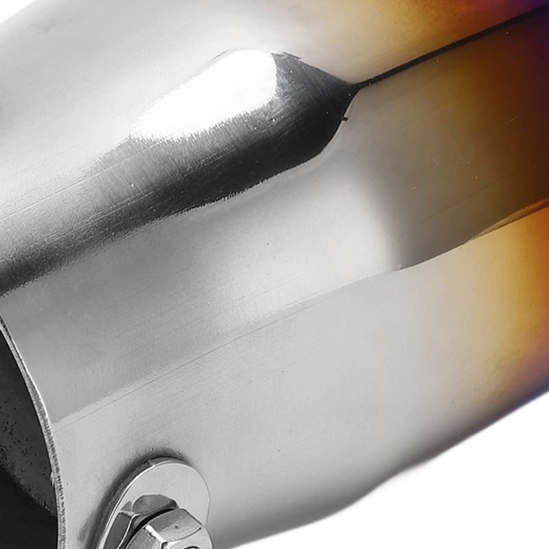 Exhaust Tip 3in Inlet 3.5in Outlet 6.4in Length Straight Edge