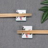 Chopsticks Rest Stylish Kutani Ware Pair Chopsticks Rest Set, Phoenix