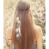 Set of 2 Gypsy Hippie Feather Hair Band Headdress and