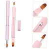 Baluue 2pcs Retractable Lip Brush Soft Bristle Lipstick Applicator Makeup