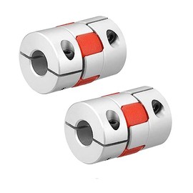 Boxonly 2Pcs Shaft Coupling 10mm to 10mm Bore Coupler Connector Joint Motor Accessories D25mm x L35mm for 3D Printer Encoder CNC Machine