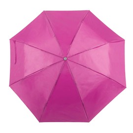 eBuyGB Unisex's Mini Folding Compact Pocket Umbrella Manual Opening Telescopic Wedding Lightweight Brolly with Carry Handle Strap and Colour Matchin Protective Sleeve, Fuchsia, 41"
