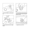 Double Flush Toilet Flush Button 50 mm, Replacement Push Button