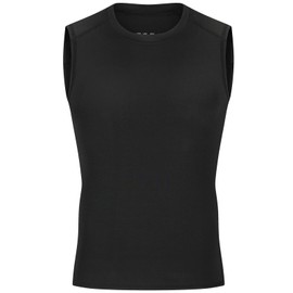 Anawakia Youth Boys Sleeveless Compression Shirt Quick Dry Football Basketball Undershirts Workout Base Layer Vest Soccer Shirts(XS,1 Pack:Black)