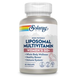 SOLARAY Liposomal Multivitamin for Women 50 Plus, Enhanced Absorption with Iron, Vitamin D, Vitamin C, B12, Biotin & More, Immune Support & Bone Health, Vegan, 30 Servings, 60 VegCaps