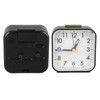Small Clock Black Alarm Silent Minimalistic Design Snooze with Backlight