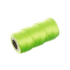 Braided Nylon Mason Line - Twine Cord (250 Feet, Fluorescent Green)