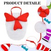 5 Pcs Cat Costume Set Include Hat Headband,Oversized Bowtie with