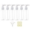 Apstaqeoo 6Pcs 100ML Empty Travel Bottles Plastic Pump Bottle Lotion