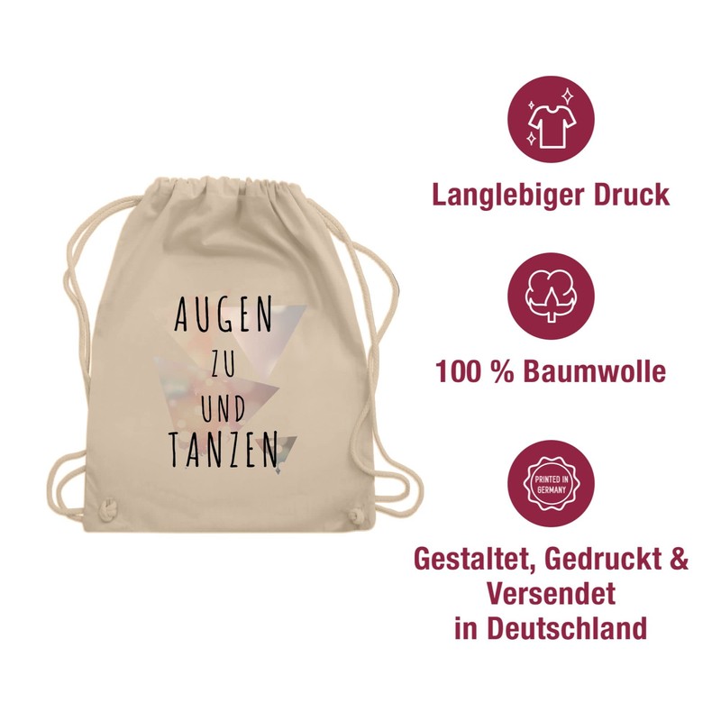 Festival Gym Bag - “Augen zu und tanzen” (Close Your