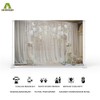 Aoihrraan 10x6,5ft Fancy Paper Flowers Backdrop White Curtain Romantic Floral