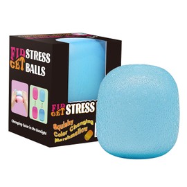 Fidget Toys Stress Balls for Kids & Adults - Sun-Sensitive Colour Changing Ice Cube Squishy, Slow Rise Dough Ball, Squishy Fidget Toys for Classroom, Stress Relief Balls for Anxiety/Therapy