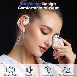 Srotek Ai Translation Earbuds Real Time, 3-in-1 Language Translator Earbud 144 Languages Wireless Translation Earbuds, Fit iOS and Android, Wireless Headphones for Travel Business Learning (Black)